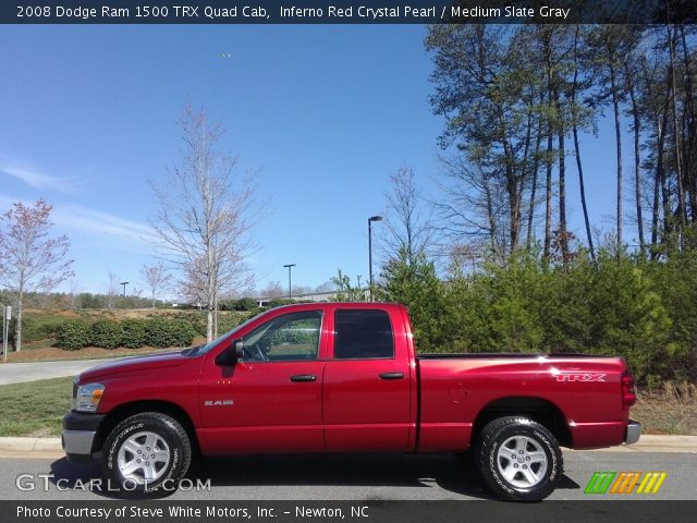 2008 Dodge Ram 1500 TRX Quad Cab in Inferno Red Crystal Pearl