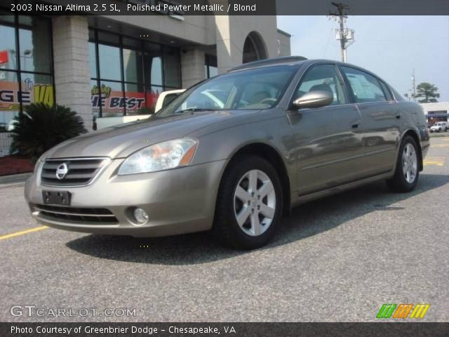 2003 Nissan Altima 2.5 SL in Polished Pewter Metallic