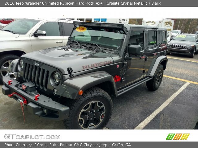 2016 Jeep Wrangler Unlimited Rubicon Hard Rock 4x4 in Granite Crystal Metallic