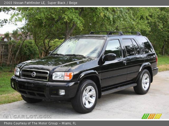 2003 Nissan Pathfinder LE in Super Black