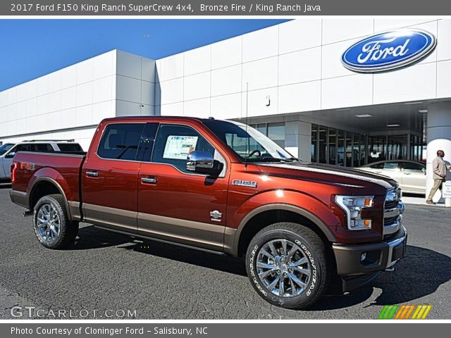 2017 Ford F150 King Ranch SuperCrew 4x4 in Bronze Fire
