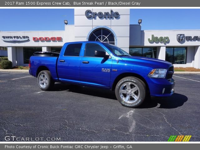 2017 Ram 1500 Express Crew Cab in Blue Streak Pearl