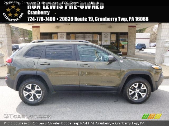 2016 Jeep Cherokee Trailhawk 4x4 in ECO Green Pearl