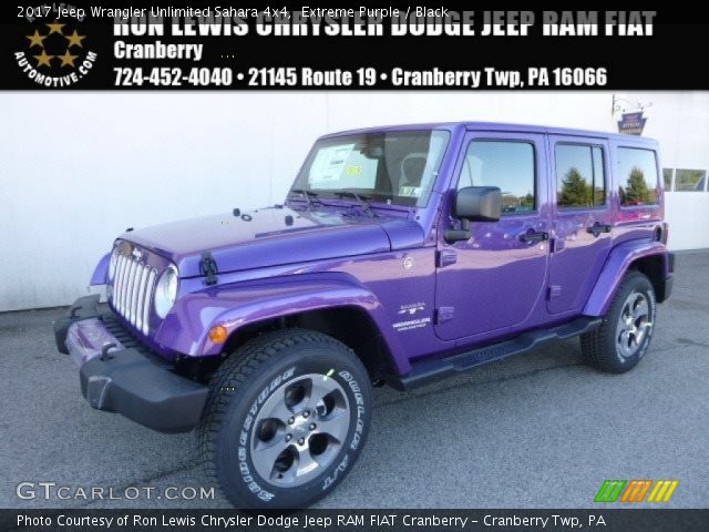 2017 Jeep Wrangler Unlimited Sahara 4x4 in Extreme Purple