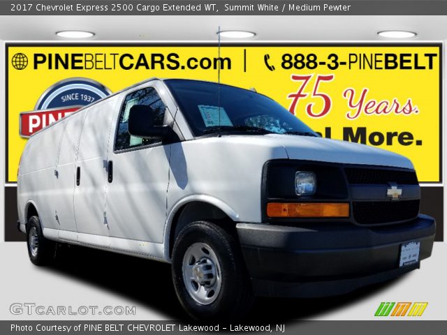 2017 Chevrolet Express 2500 Cargo Extended WT in Summit White