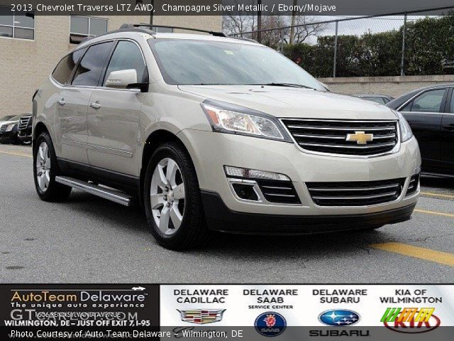 2013 Chevrolet Traverse LTZ AWD in Champagne Silver Metallic