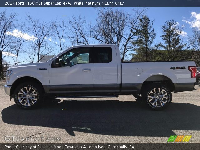 2017 Ford F150 XLT SuperCab 4x4 in White Platinum