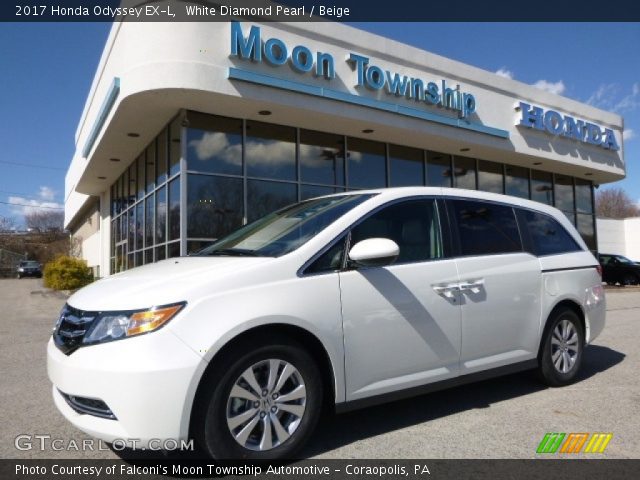 2017 Honda Odyssey EX-L in White Diamond Pearl