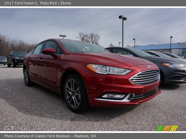 2017 Ford Fusion S in Ruby Red