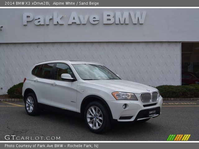 2014 BMW X3 xDrive28i in Alpine White