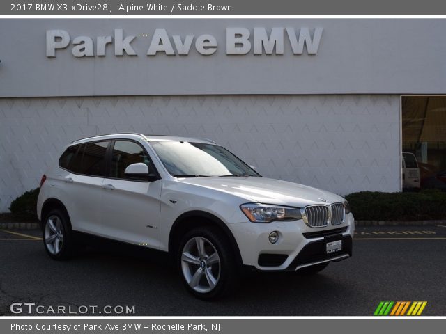 2017 BMW X3 xDrive28i in Alpine White