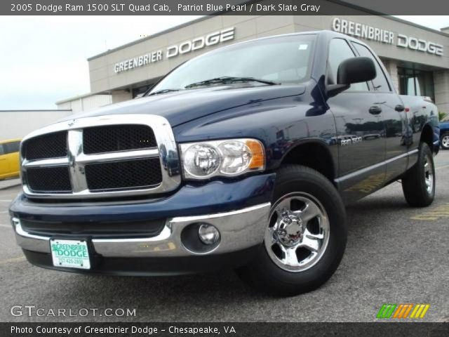 2005 Dodge Ram 1500 SLT Quad Cab in Patriot Blue Pearl