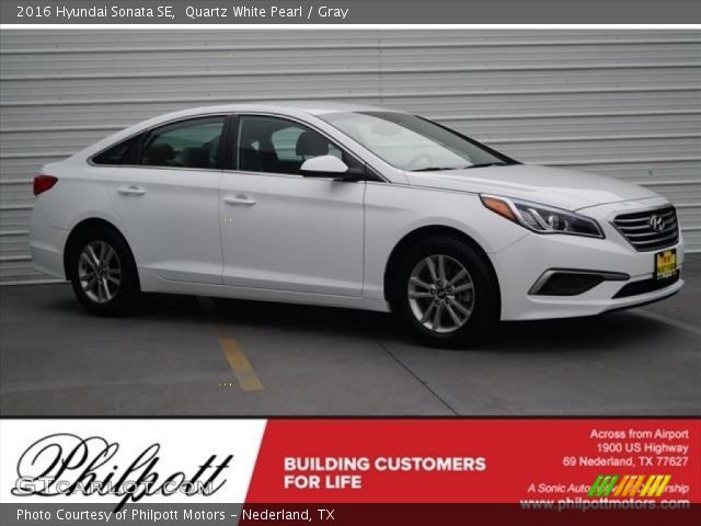 2016 Hyundai Sonata SE in Quartz White Pearl