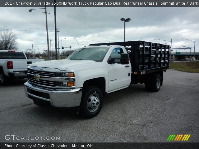 2017 Chevrolet Silverado 3500HD Work Truck Regular Cab Dual Rear Wheel Chassis in Summit White