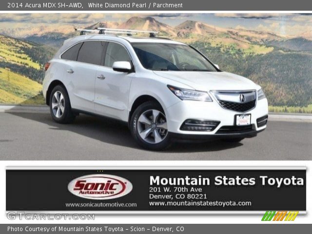 2014 Acura MDX SH-AWD in White Diamond Pearl