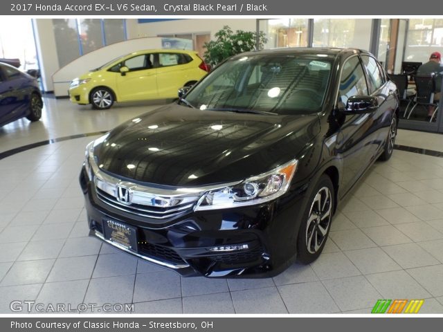 2017 Honda Accord EX-L V6 Sedan in Crystal Black Pearl