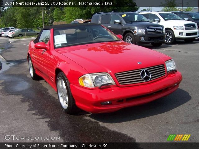2001 Mercedes-Benz SL 500 Roadster in Magma Red