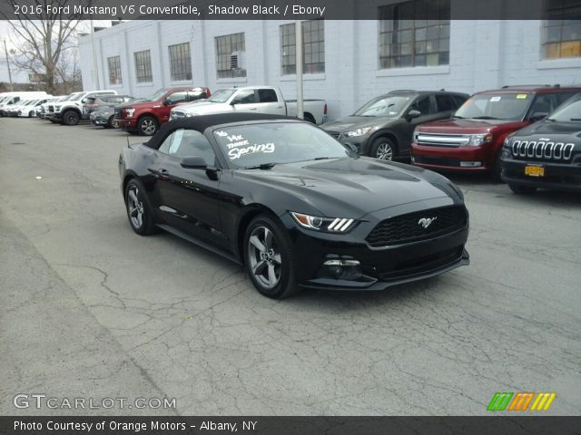 2016 Ford Mustang V6 Convertible in Shadow Black