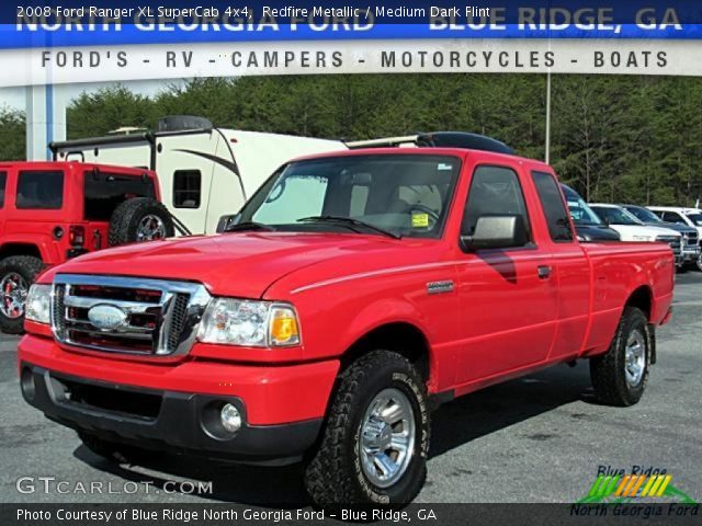 2008 Ford Ranger XL SuperCab 4x4 in Redfire Metallic