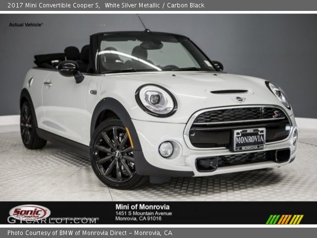 2017 Mini Convertible Cooper S in White Silver Metallic