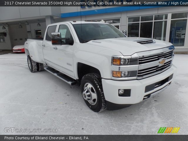 2017 Chevrolet Silverado 3500HD High Country Crew Cab Dual Rear Wheel 4x4 in Summit White