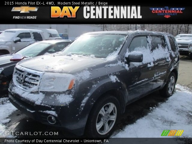 2015 Honda Pilot EX-L 4WD in Modern Steel Metallic