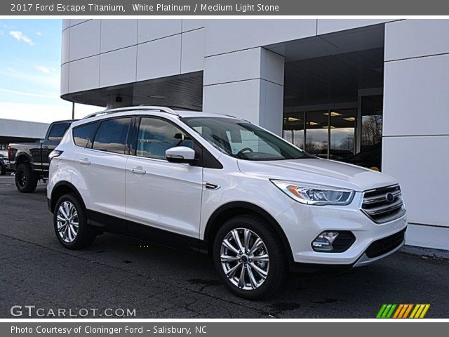 2017 Ford Escape Titanium in White Platinum