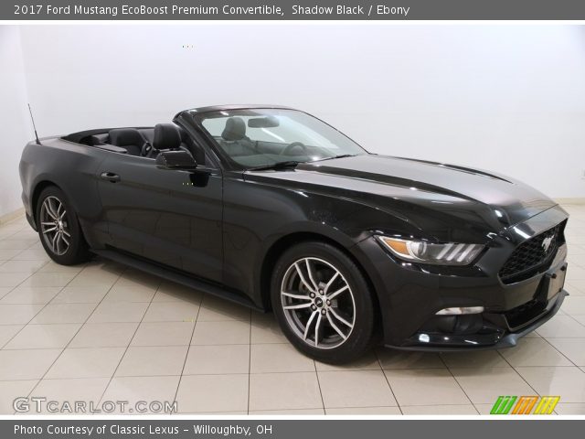 2017 Ford Mustang EcoBoost Premium Convertible in Shadow Black