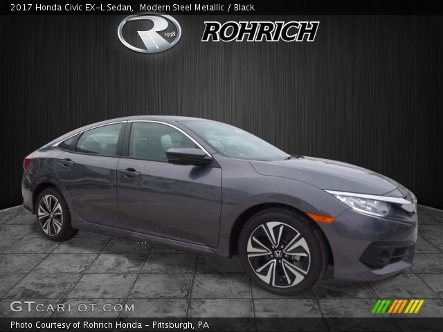 2017 Honda Civic EX-L Sedan in Modern Steel Metallic