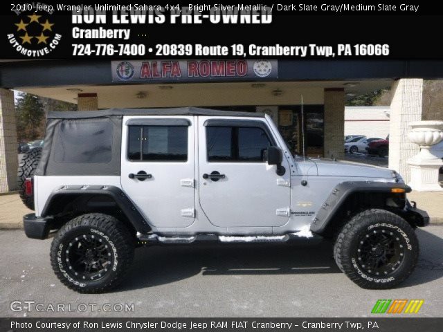 2010 Jeep Wrangler Unlimited Sahara 4x4 in Bright Silver Metallic