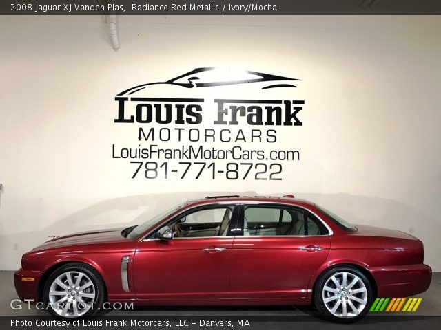 2008 Jaguar XJ Vanden Plas in Radiance Red Metallic