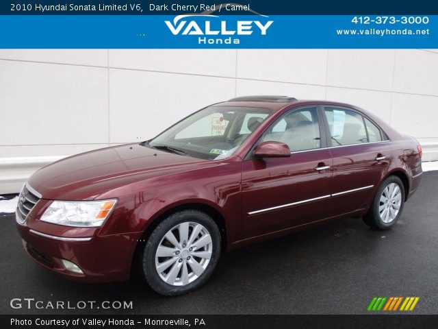 2010 Hyundai Sonata Limited V6 in Dark Cherry Red