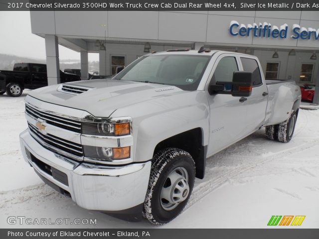2017 Chevrolet Silverado 3500HD Work Truck Crew Cab Dual Rear Wheel 4x4 in Silver Ice Metallic
