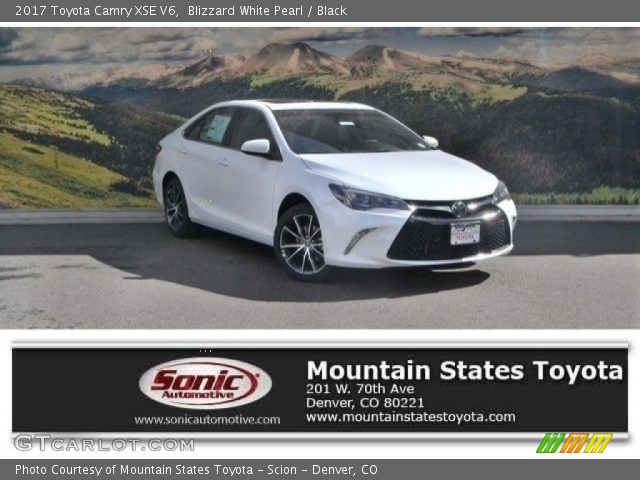 2017 Toyota Camry XSE V6 in Blizzard White Pearl