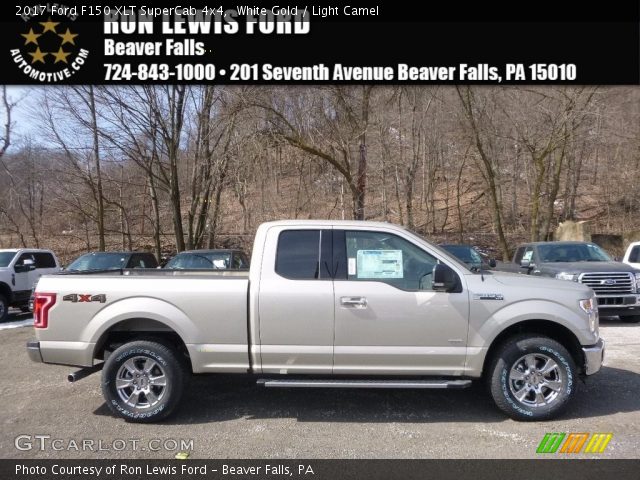 2017 Ford F150 XLT SuperCab 4x4 in White Gold