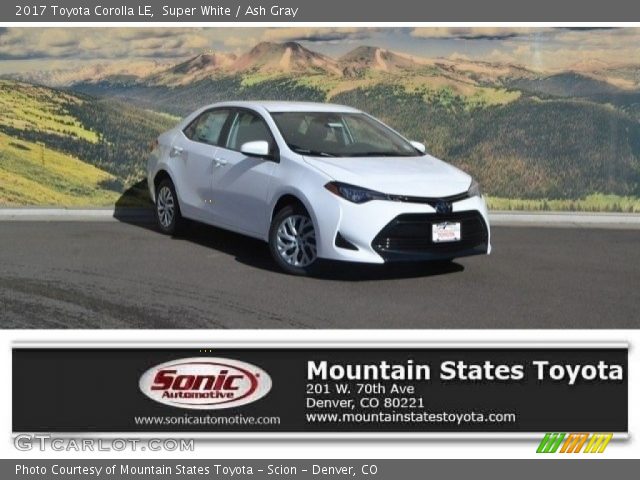 2017 Toyota Corolla LE in Super White