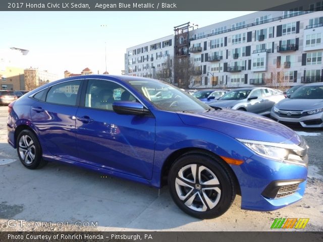 2017 Honda Civic LX Sedan in Aegean Blue Metallic