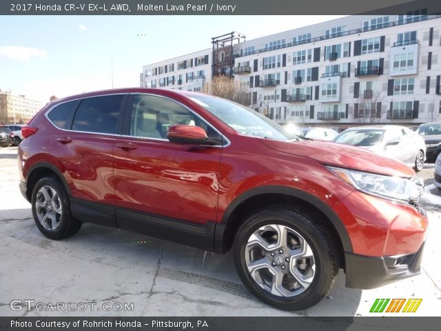2017 Honda CR-V EX-L AWD in Molten Lava Pearl