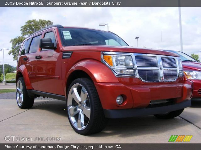 2009 Dodge Nitro SE in Sunburst Orange Pearl