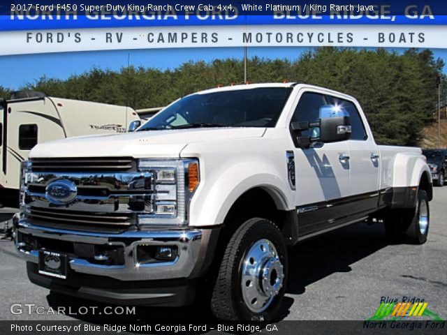 2017 Ford F450 Super Duty King Ranch Crew Cab 4x4 in White Platinum