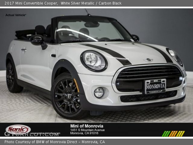 2017 Mini Convertible Cooper in White Silver Metallic