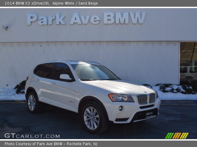 2014 BMW X3 xDrive28i in Alpine White