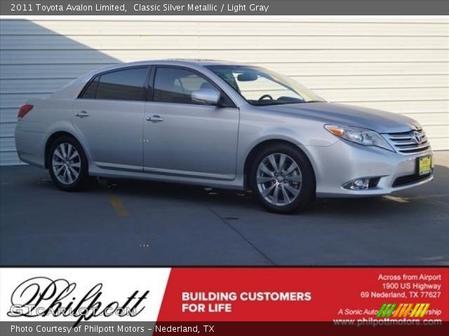 2011 Toyota Avalon Limited in Classic Silver Metallic