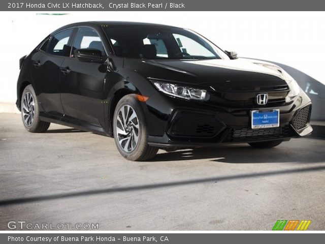 2017 Honda Civic LX Hatchback in Crystal Black Pearl