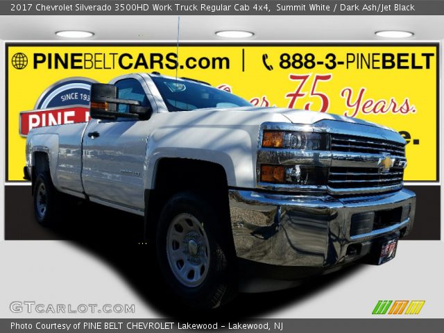 2017 Chevrolet Silverado 3500HD Work Truck Regular Cab 4x4 in Summit White