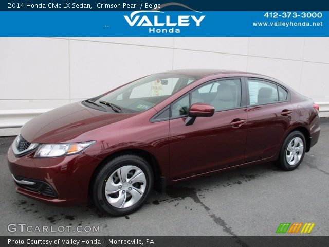 2014 Honda Civic LX Sedan in Crimson Pearl