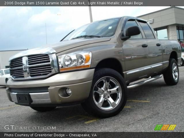 2006 Dodge Ram 1500 Laramie Quad Cab 4x4 in Light Khaki Metallic