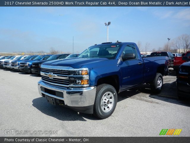 2017 Chevrolet Silverado 2500HD Work Truck Regular Cab 4x4 in Deep Ocean Blue Metallic