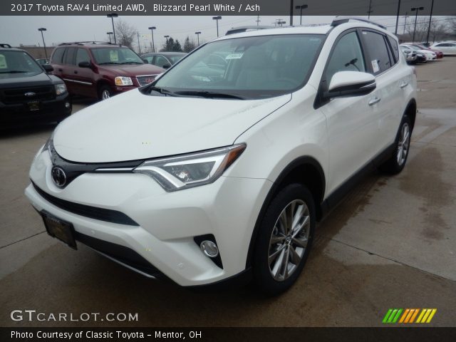 2017 Toyota RAV4 Limited AWD in Blizzard Pearl White