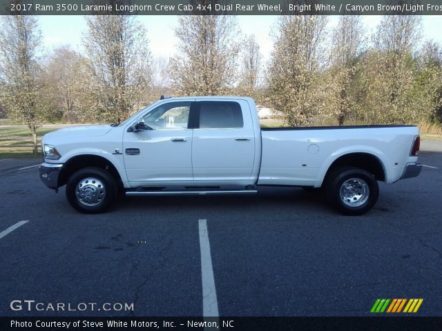 2017 Ram 3500 Laramie Longhorn Crew Cab 4x4 Dual Rear Wheel in Bright White